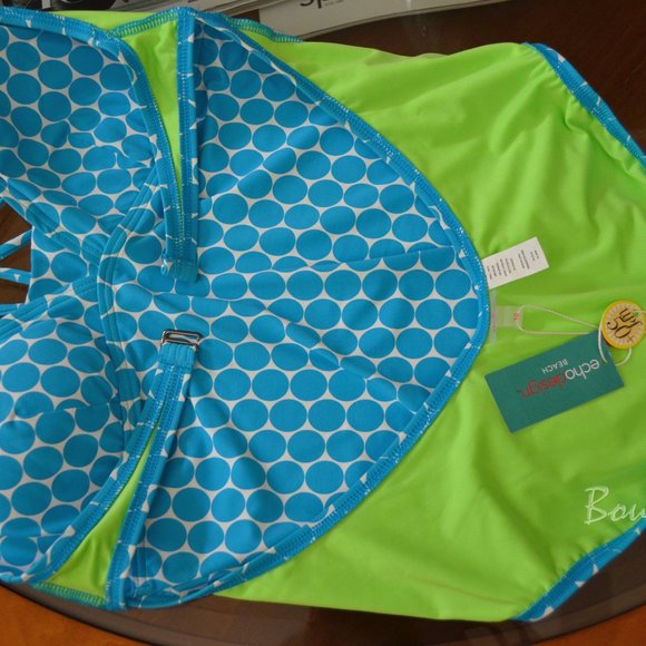 NEW! ECHO DESIGN Low Back 1-Piece Swimsuit - Picture 7 of 13